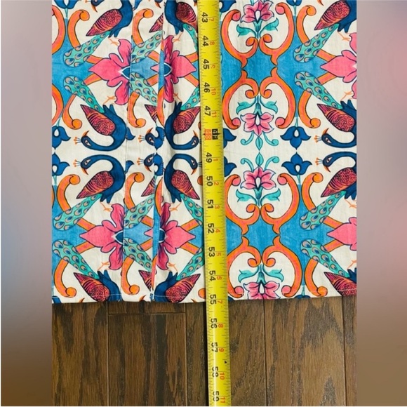 New! BEAU & RO SARA ROSSI CHARLESTON BLOCK PRINT ANKLE DRESS - Picture 14 of 15